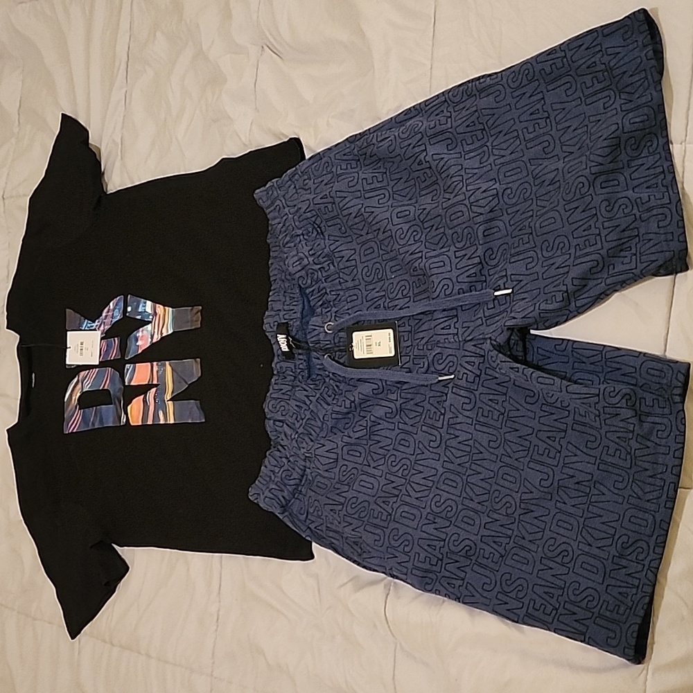 Brand New DKNY Shorts & T-Shirt